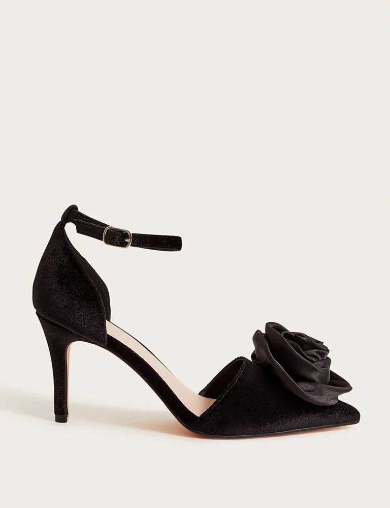 Corsage Ankle Strap Stiletto Heel Shoes | Marks & Spencer (UK)