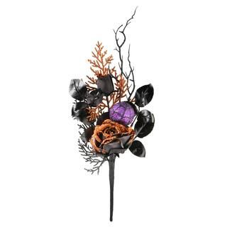 Halloween Rose & Purple Ornament Pick, 2ct. | Michaels Stores