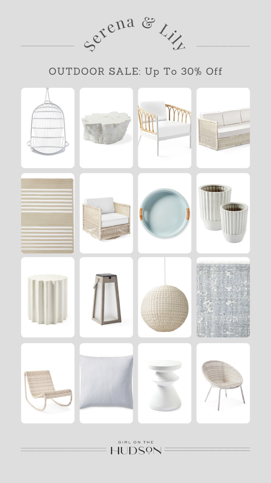 Serena & lily outdoor sale up to 30% off! Order now so you’re all set for spring!! 

#LTKsalealert #LTKhome