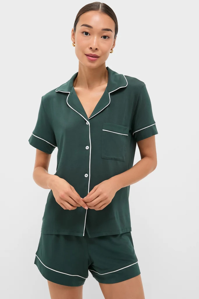 Pine and Ivory Gisele Relaxed Short PJ Set | Tuckernuck (US)