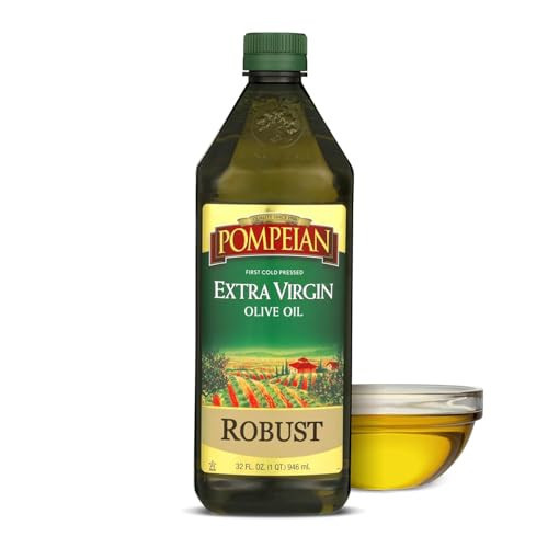 Pompeian Robust Extra Virgin Olive Oil - 32 Fl Oz - First Cold Pressed Olive Oil for Cooking - Bold Taste for Pasta, Marinades, and Salad Dressings | Amazon (US)