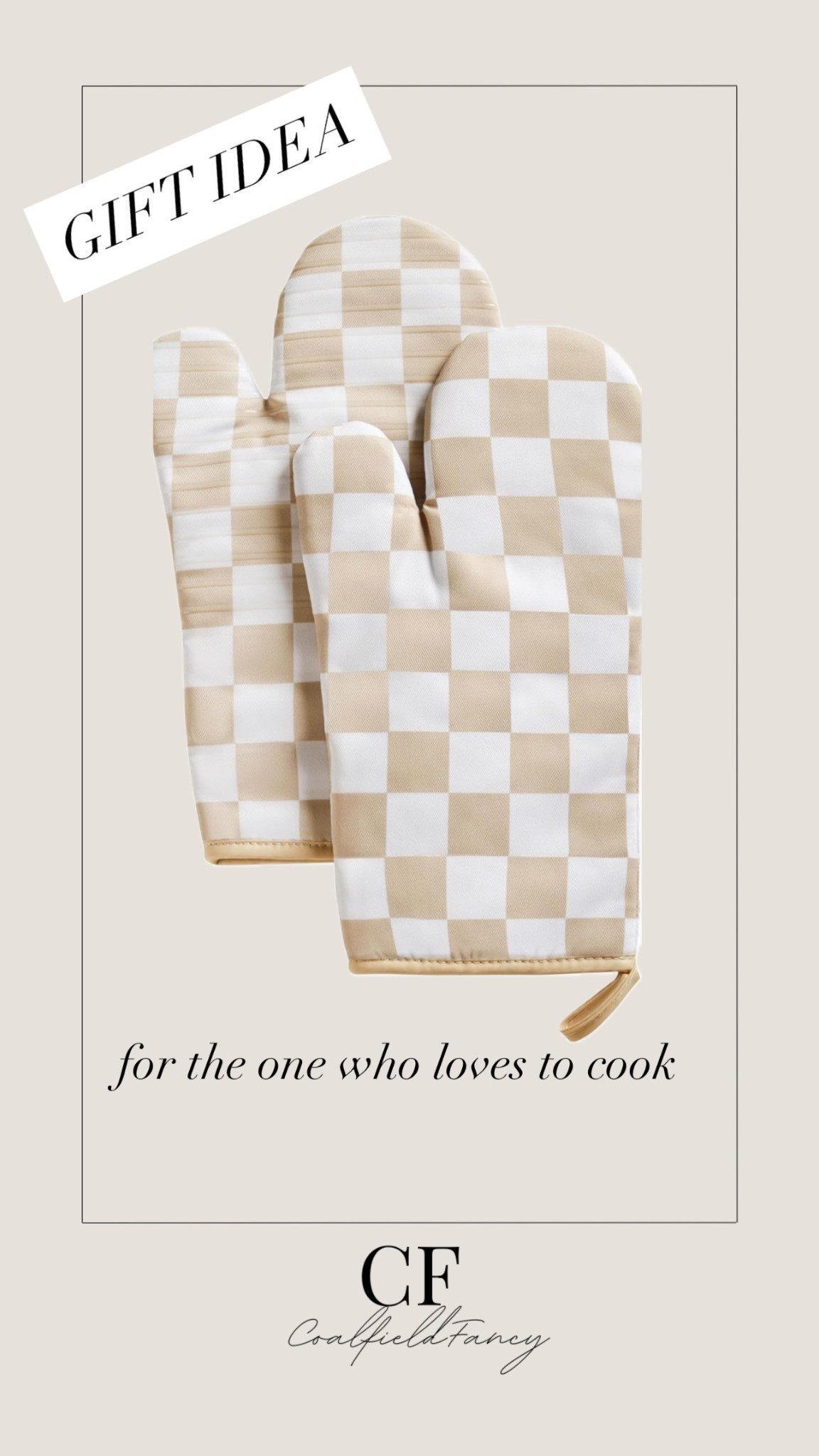 Gift idea under $20 for the Cook! 
Neutral checked oven mitts


#LTKGiftGuide #LTKFindsUnder50