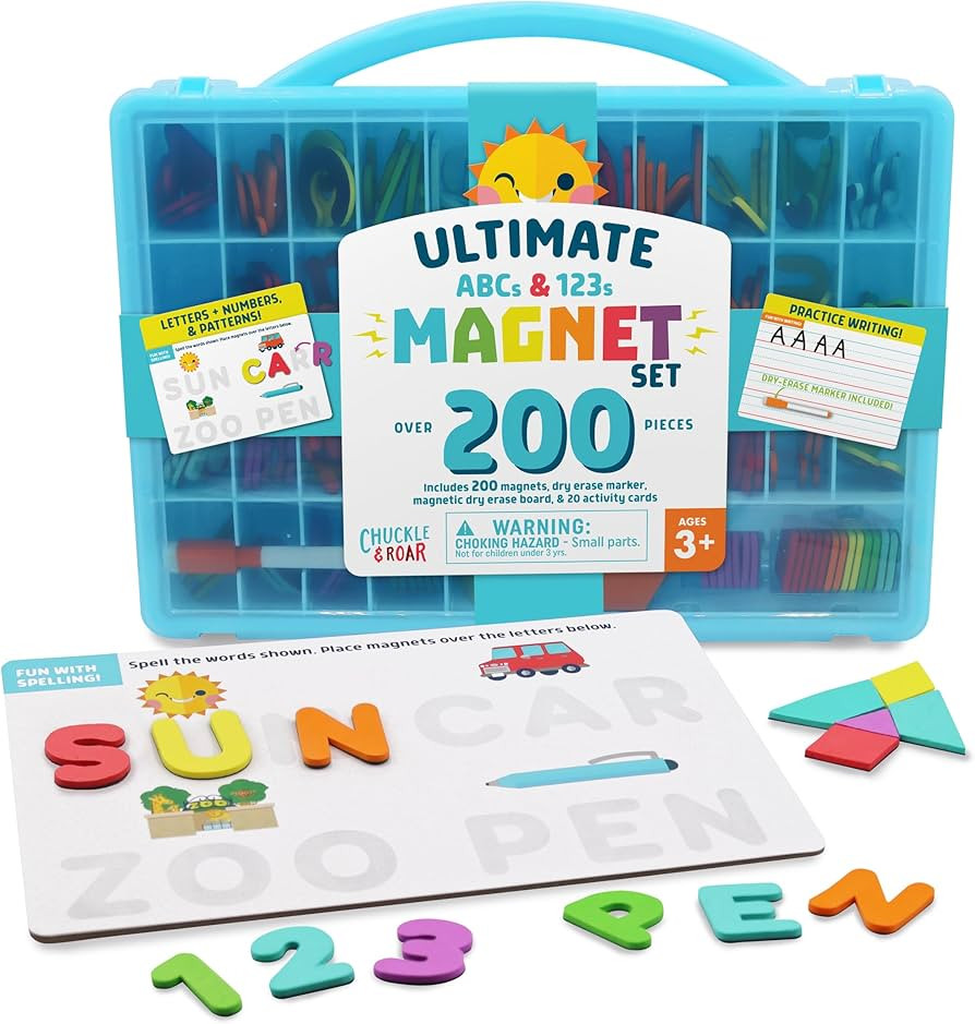 Chuckle & Roar - Ultimate Magnet Set - Soft Foam Fun Magnet Tiles - Great for Preschoolers - Stor... | Amazon (US)