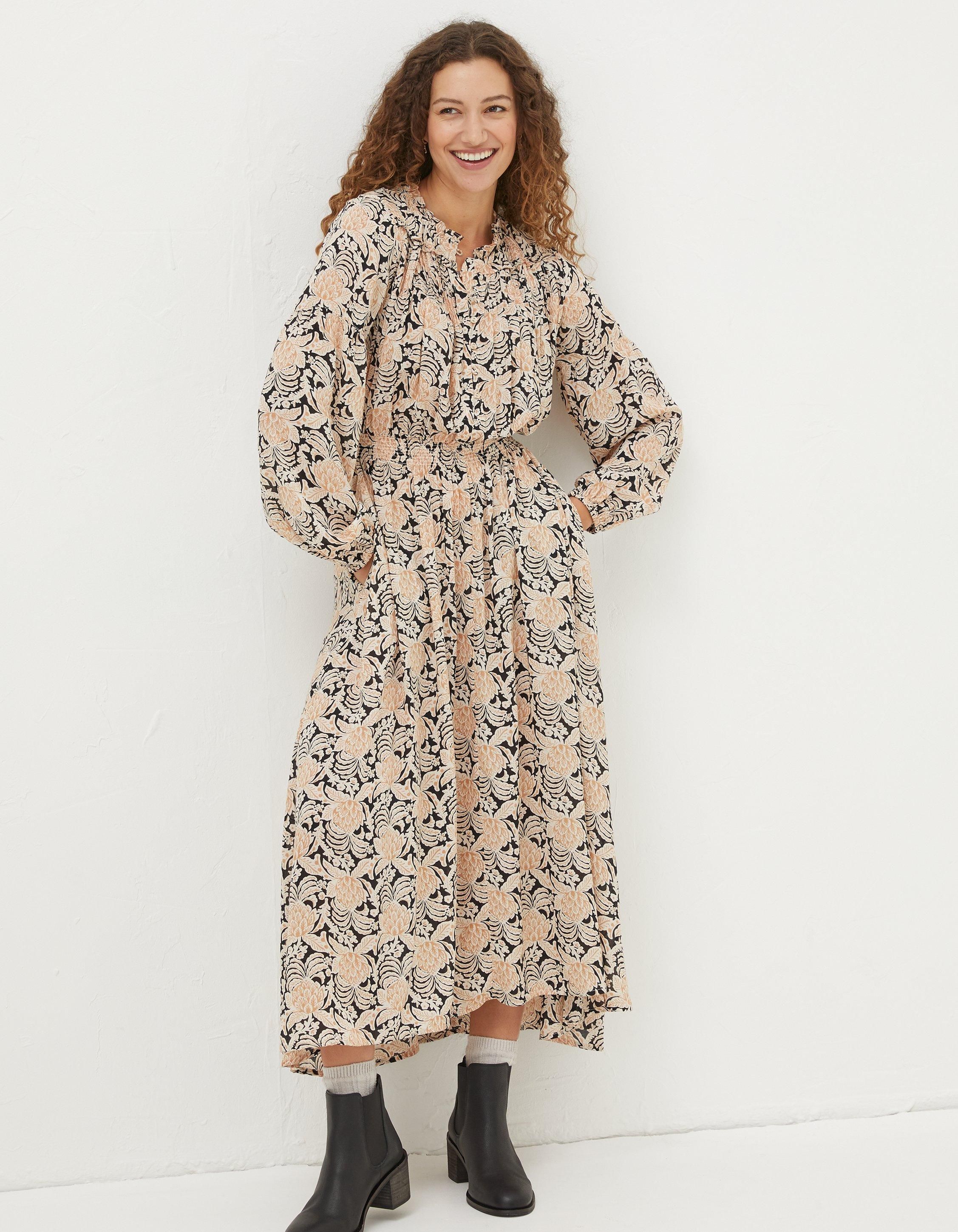 Beth Damask Floral Maxi Dress | Fat Face (UK&IE)