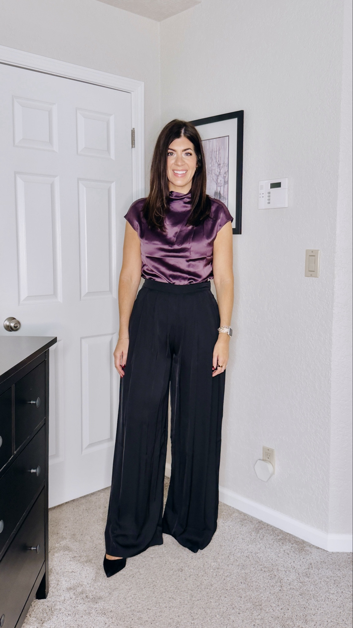 In an 8 satin top and 8 pleated wide leg pant


#LTKOver40 #LTKHoliday #LTKMidsize
