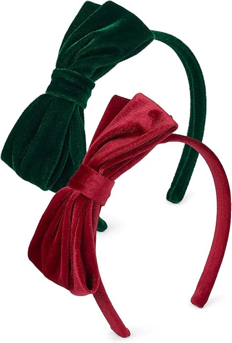 Gymboree,and Toddler Headbands and Hair Accessories,Red and Green,One Size | Amazon (US)