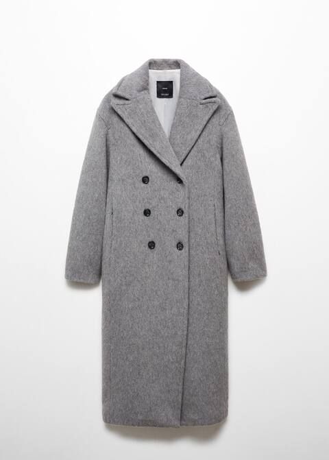 Double-breasted wool coat -  Women | Mango USA | MANGO (US)