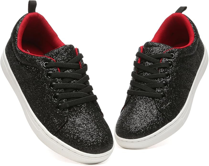 Bernal Girls & Boys Sparkle Glitter Sneakers Toddler/Little Kid/Big Kid Non-Slip Slip On School L... | Amazon (US)