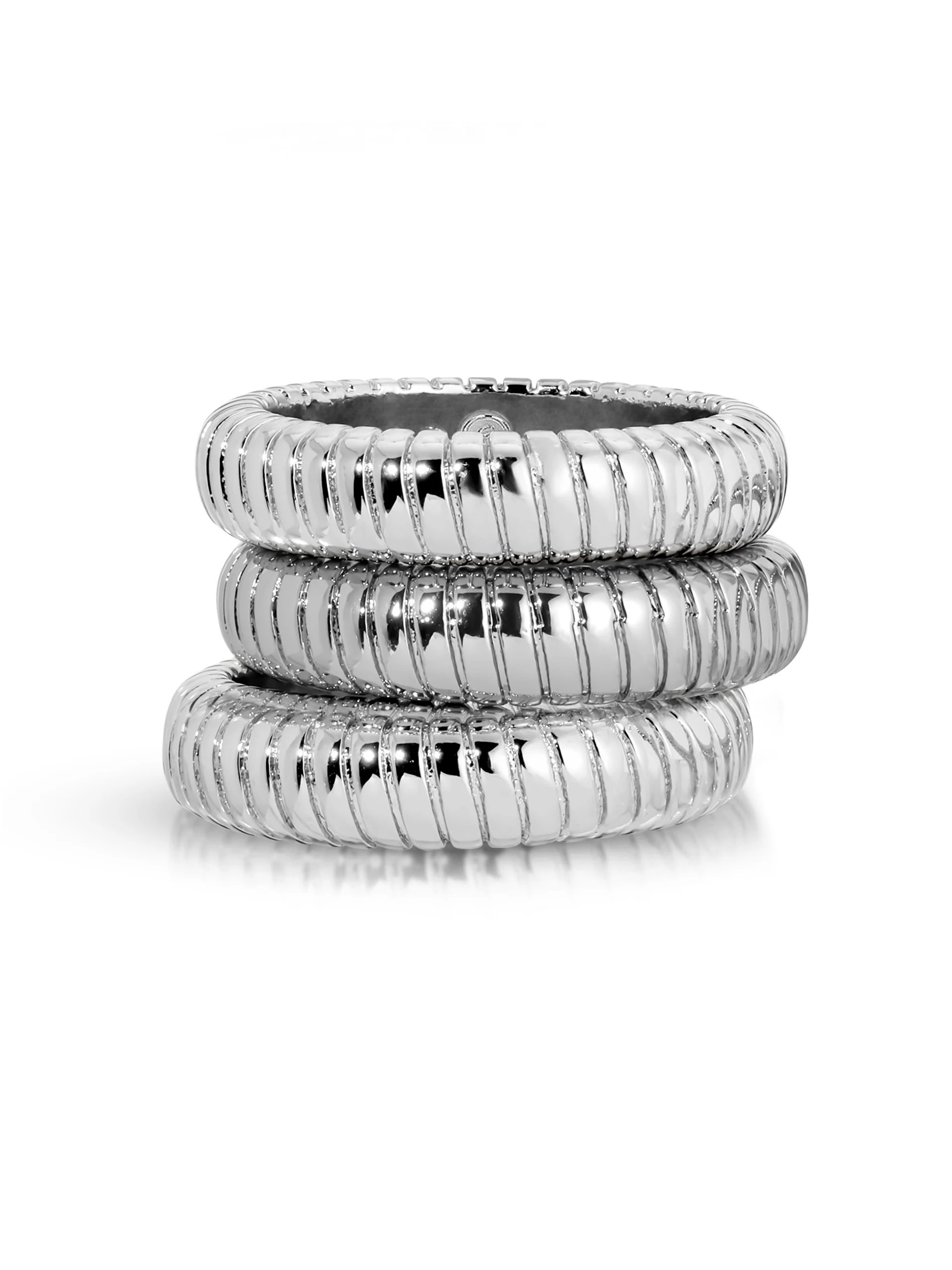 Ribbed Flex Ring Set of 3 | Ettika