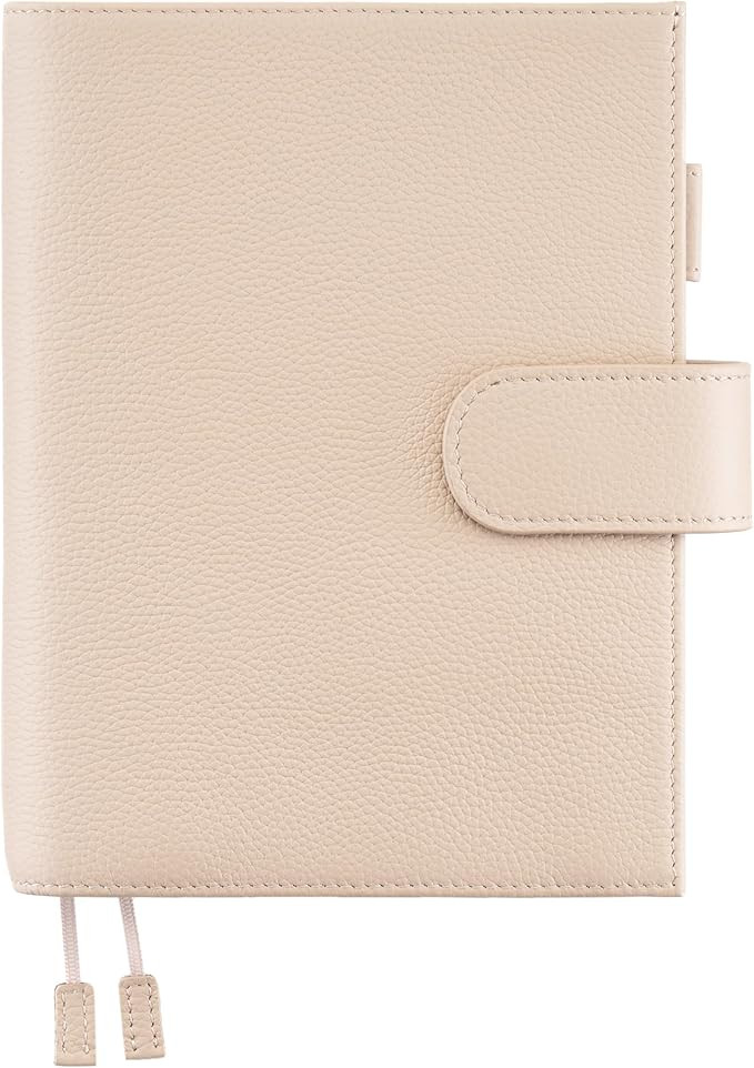 B6 Leather Planner Cover for Stalogy, Midori, Leuchtturm1917, and More - with Pen Loop, Card Slot... | Amazon (US)