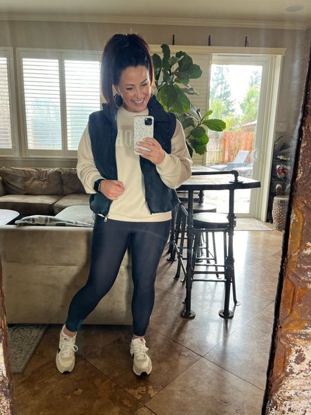 Comfy for another day of basketball. My cropped puffer vest is a recent purchase. 

Weekend look
Basketball mom
Athleisure wear

#LTKfitness #LTKshoecrush #LTKover40