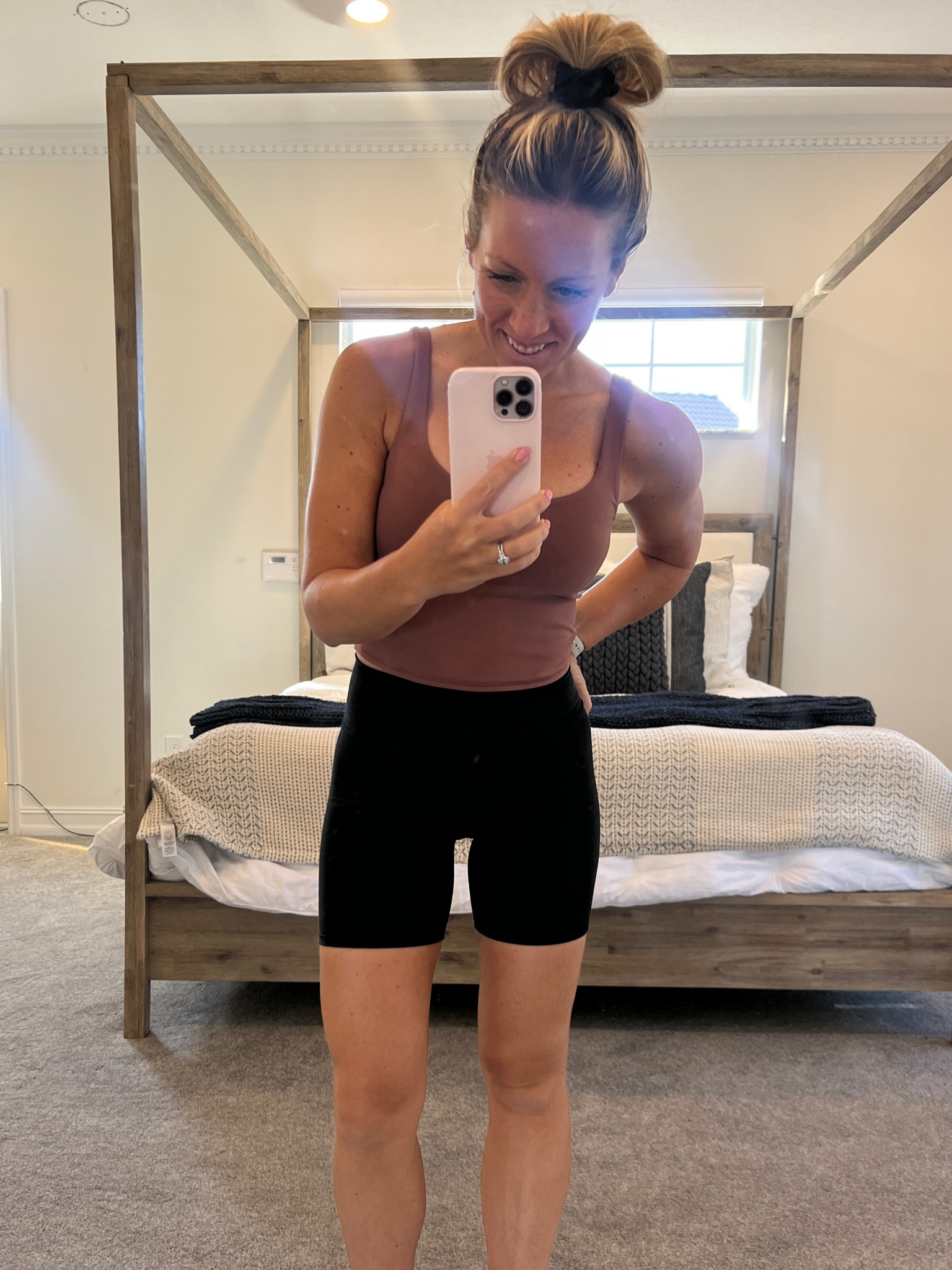 My first order from Vuori and I am SO OBSESSED. I love working out in biker shorts and I can confidently say these are the most comfy pair I have ever owned! They are buttery soft and have a good amount of compression to hold you in, but not too much. Sooooo comfy. Love this tank with built in bra too! 

#LTKGiftGuide #LTKfitness #LTKActive