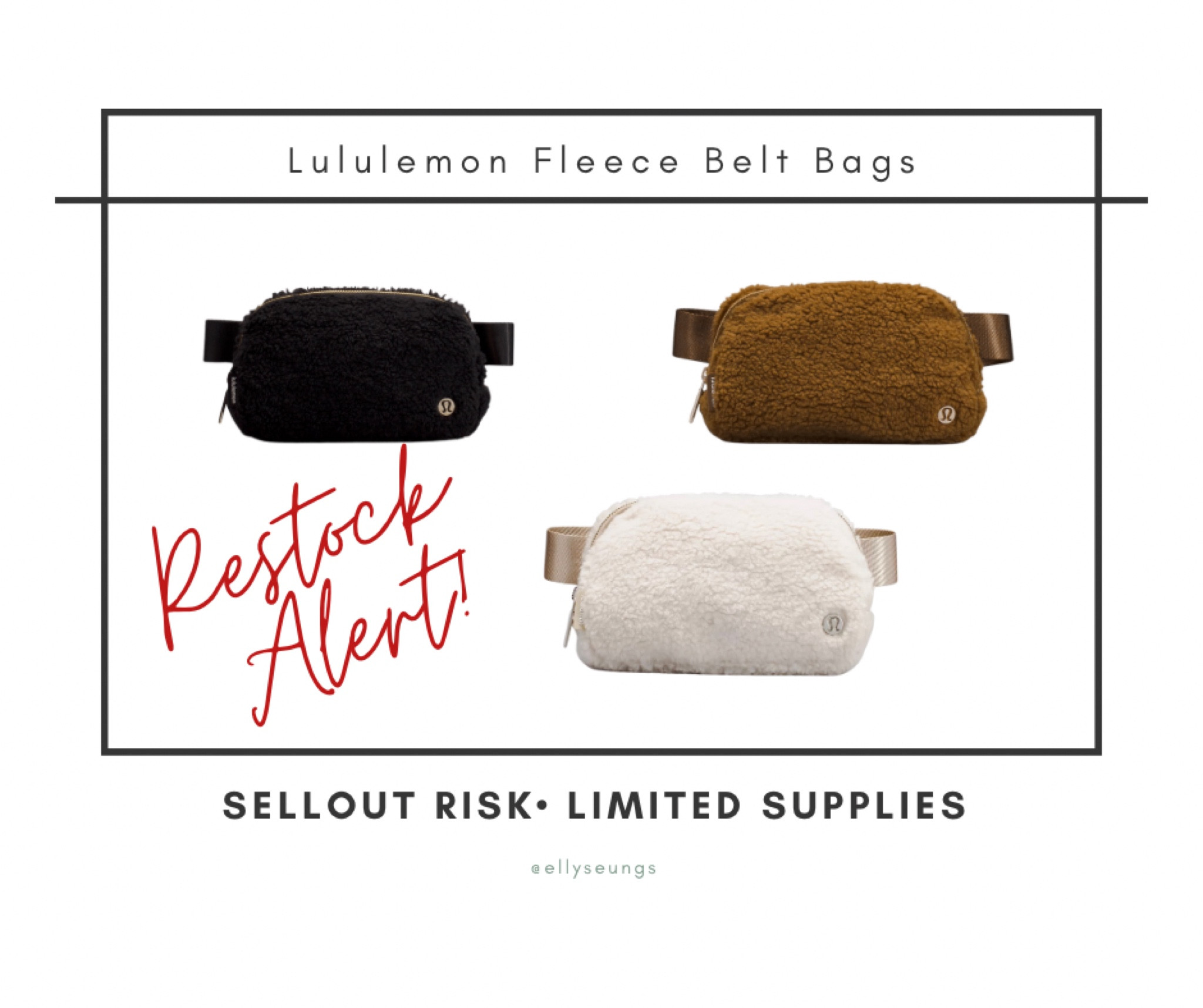 Lululemon Belt Bag Restock! 

#LTKfit #LTKunder100 #LTKitbag