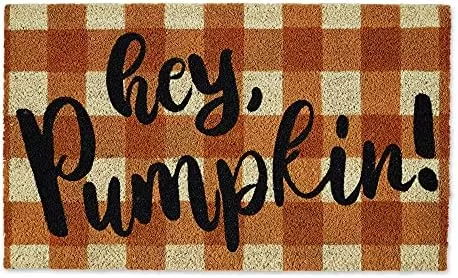 Briarwood Lane Black And White Pumpkin Fall Natural Fiber Coir Doormat  Autumn Welcome 30 X 18 : Target