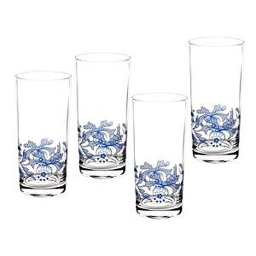 Spode Blue Italian Glassware Hi-Ball Glasses, S/4 | Walmart (US)