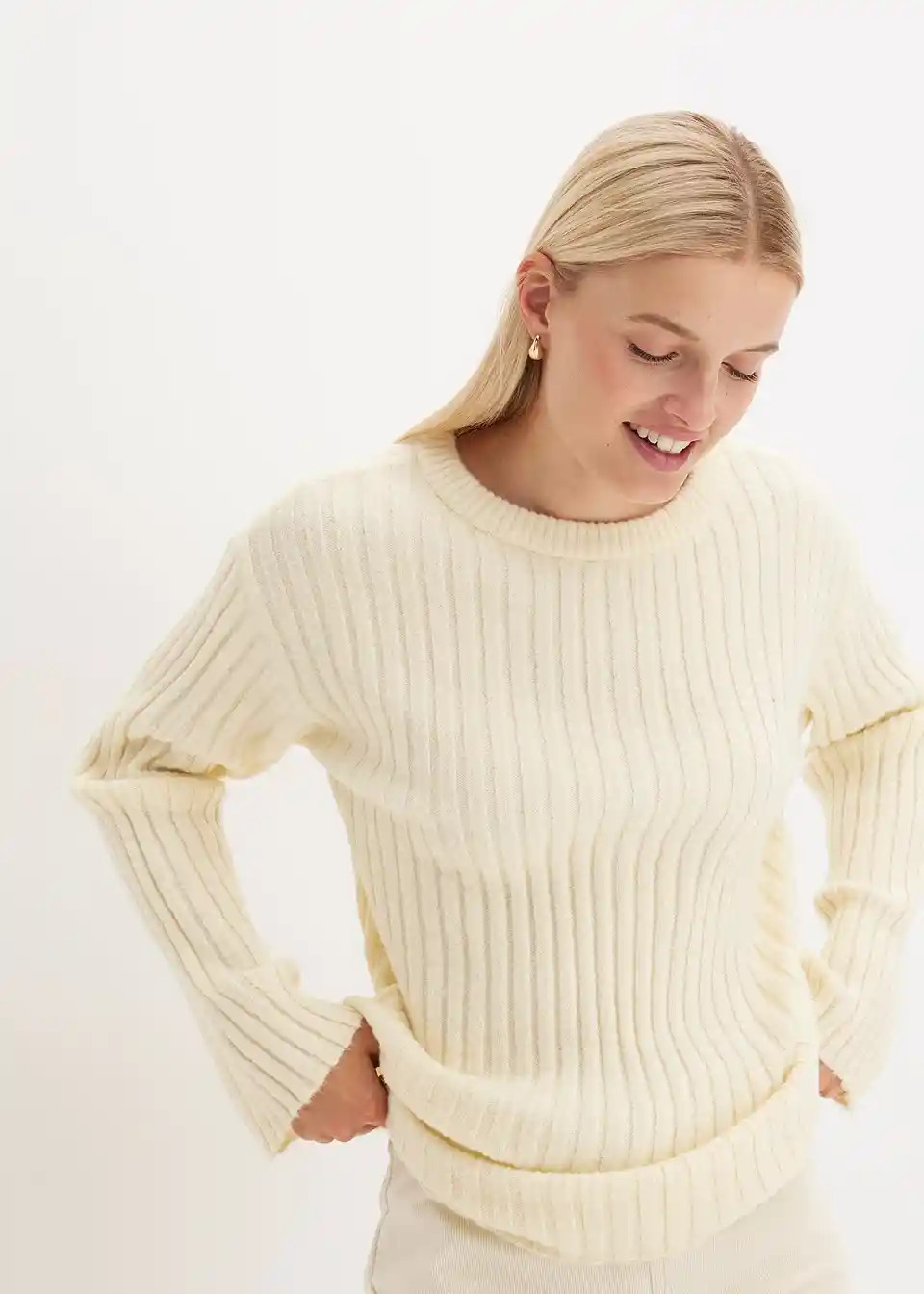 Gerippter Oversize-Pullover | Bonprix DE