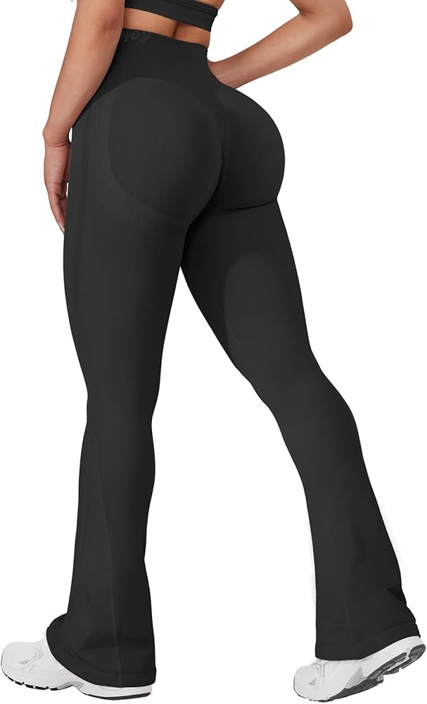 VOYJOY Mini Flared Impact Leggings for Women 30" Seamless Hidden Scrunch Butt Lift Workout Leggin... | Amazon (US)