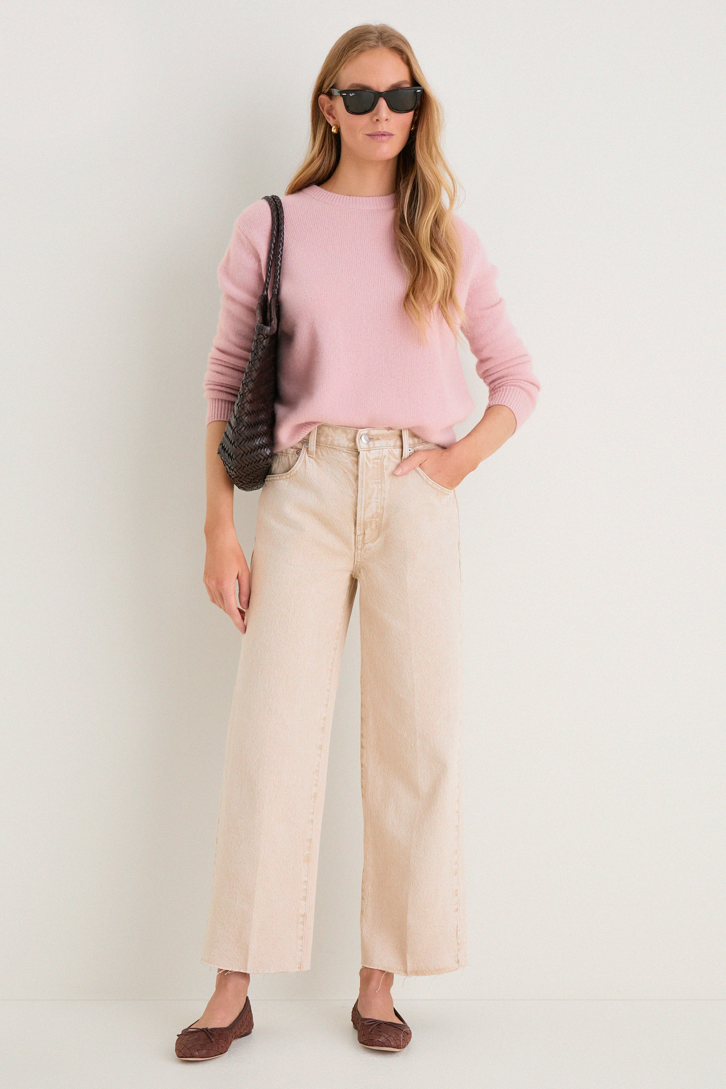 Dune High Rise Bowed Wide Leg Tate Crop | Tuckernuck (US)