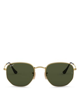 Icons Polarized Hexagonal Sunglasses, 51mm | Bloomingdale's (US)