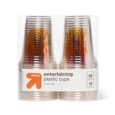 Disposable Drinkware Cup - Clear - 18oz/30ct - up & up™ | Target