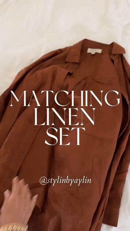Love this matching linen set for summer ⭐️ I’m just shy of 5-7” wearing the size small top and bottom #StylinbyAylin #Aylin

#LTKStyleTip #LTKFindsUnder100