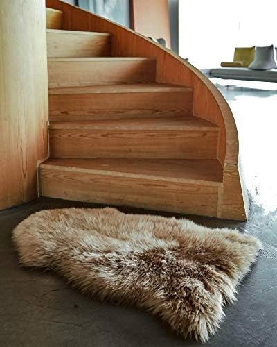 WaySoft Genuine New Zealand Sheepskin Rug, Luxuxry Fur Rug for Bedroom, Fluffy Rug for Living Roo... | Amazon (US)