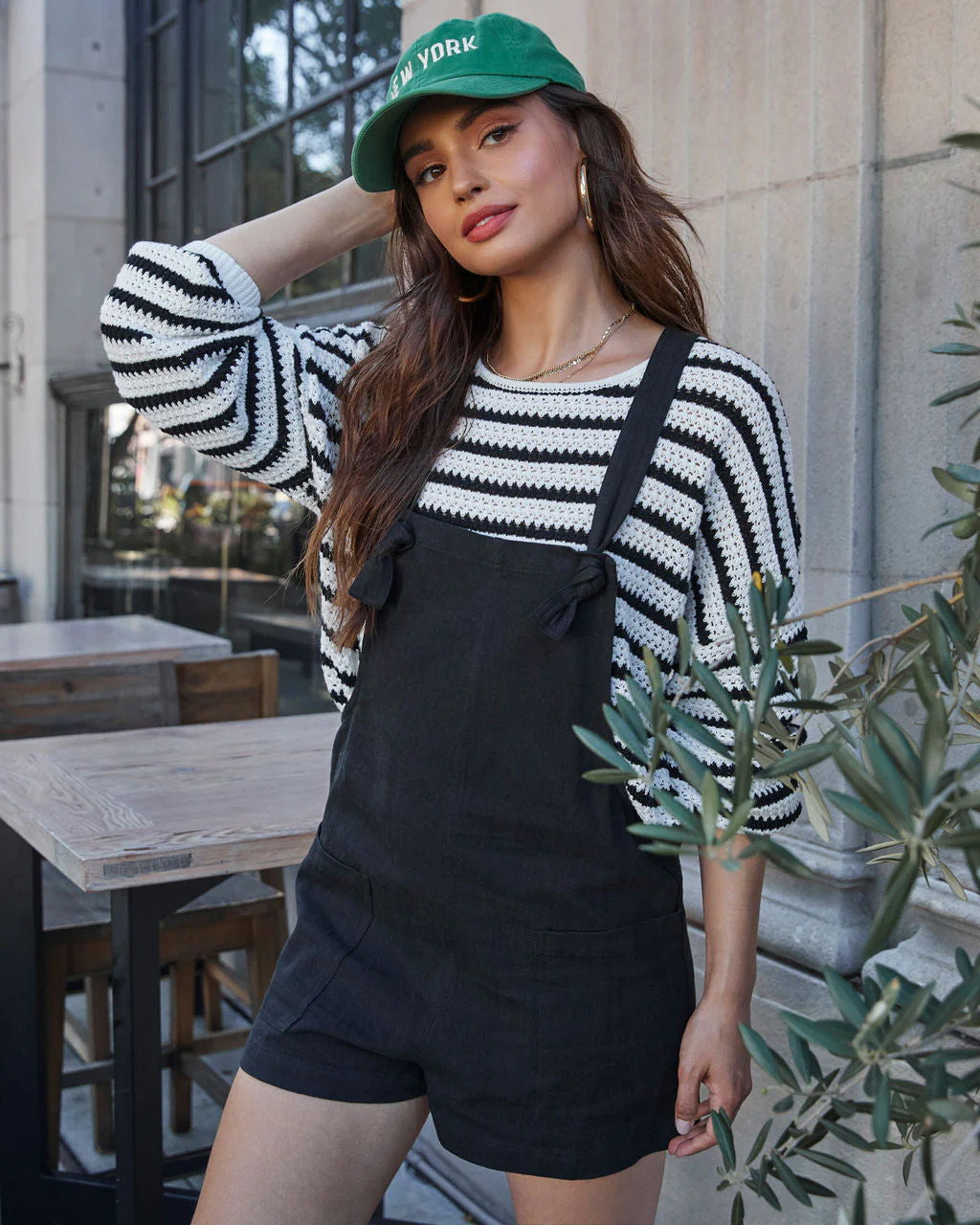 Northwest Cotton Linen Pocketed Romper | VICI