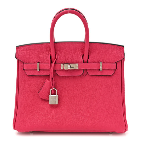 Togo Birkin 25 Rose Mexico | FASHIONPHILE (US)