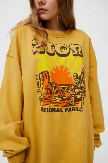Parks Project UO Exclusive Zion National Park Sweatshirt | Urban Outfitters (US and RoW)