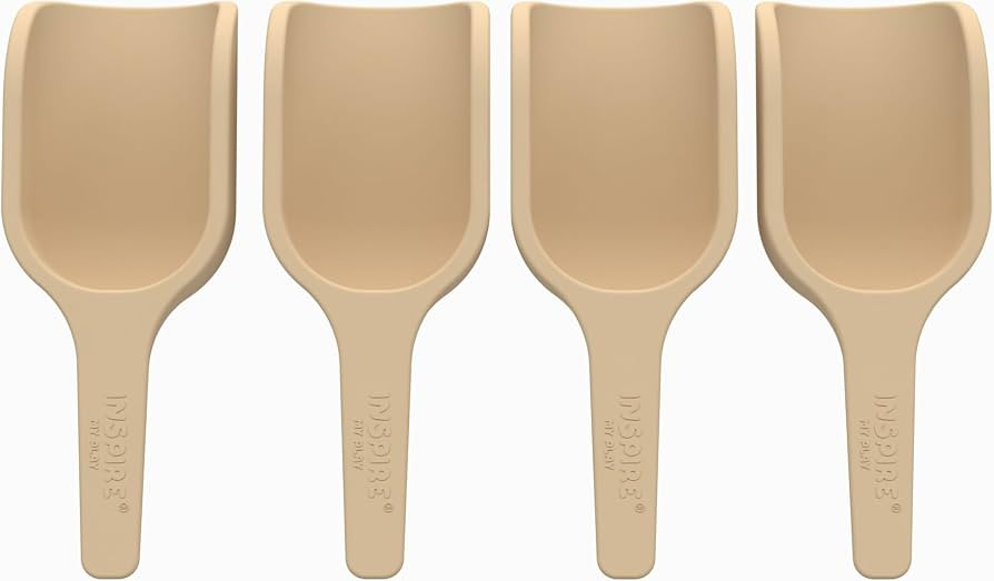 4 x Natural Mini Scoops for Messy Play | Kids Silicone Sensory Scoops | Amazon (US)