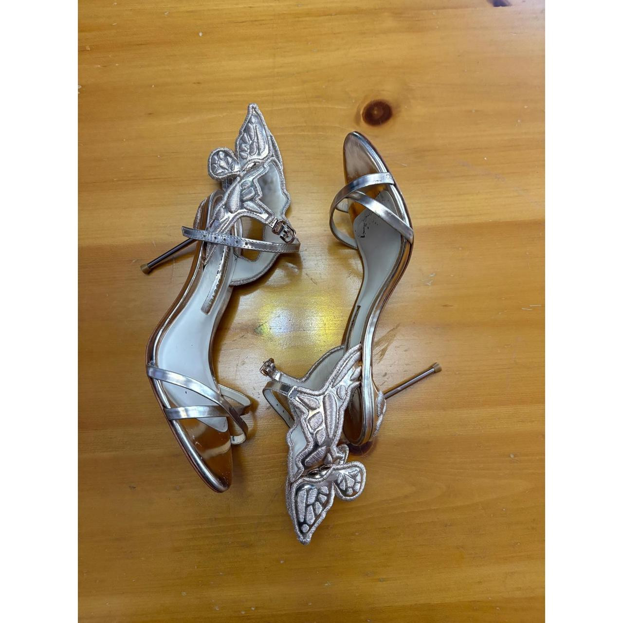 Sophia Webster Women's Pumps - Silver | Depop US