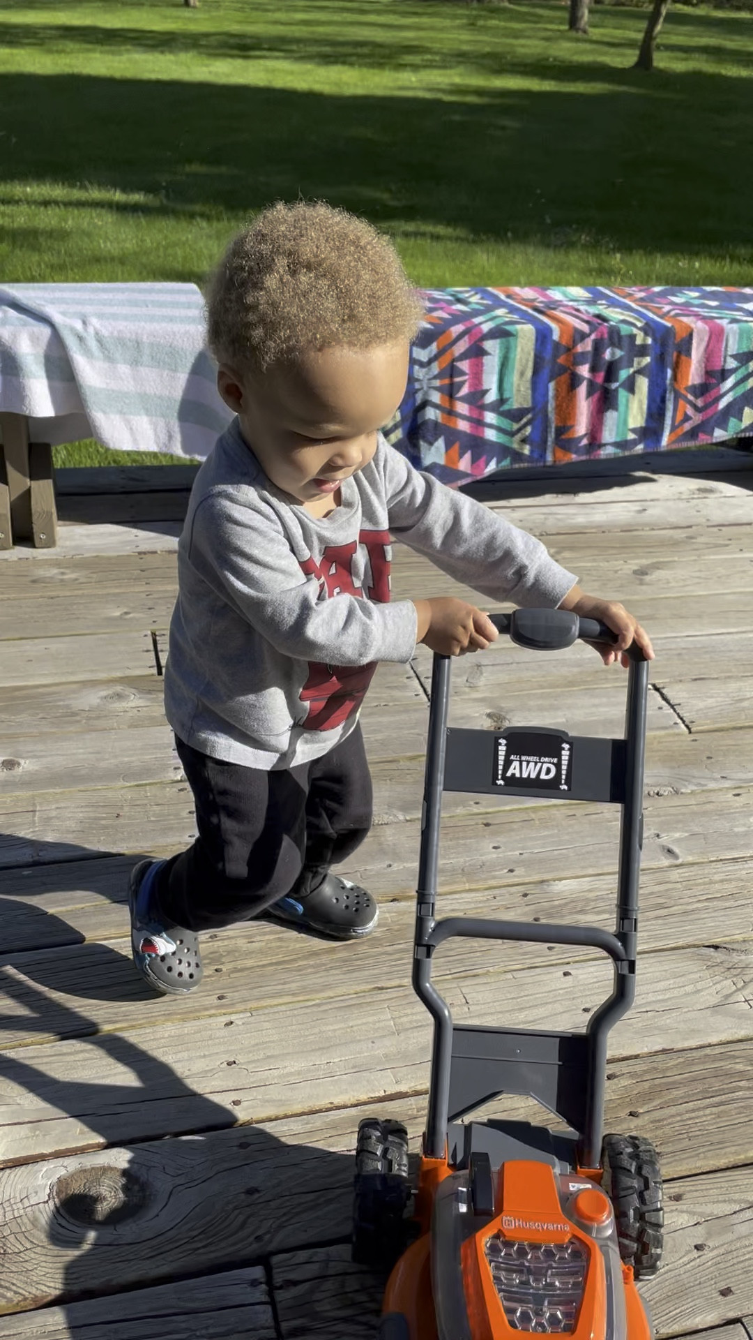 my lawn mower obsessed kid! This is a great one gifted by an amazing friend! 🫶🏼🤍 #outdoortoys

#LTKKids #LTKHome #LTKFamily