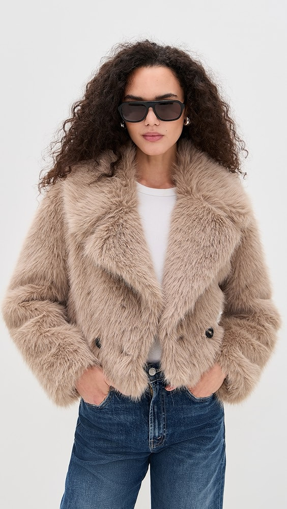 Bigger Collar Cropped Jacket | Shopbop