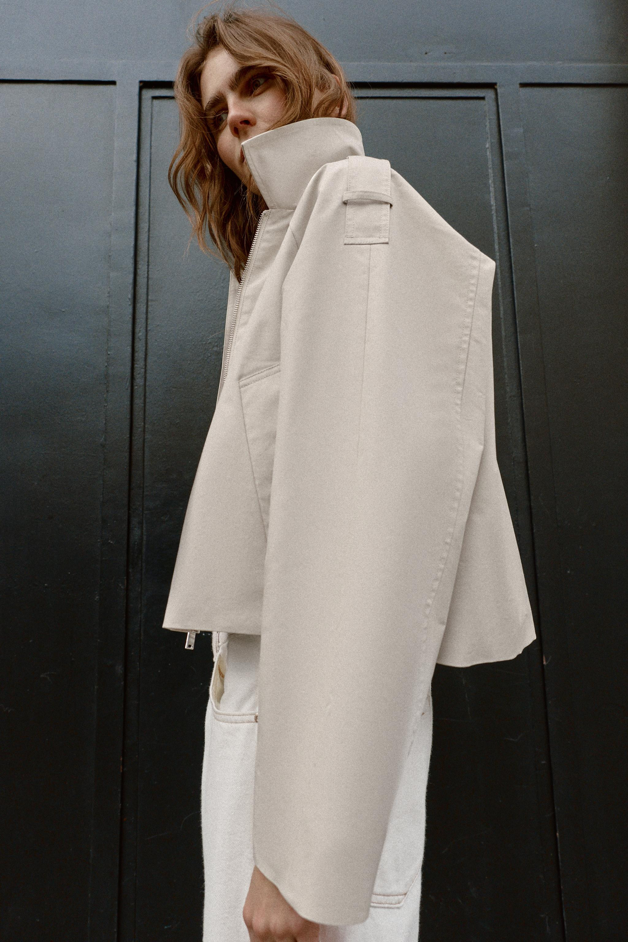 CROPPED DOUBLE BREASTED TRENCH | Zara US
