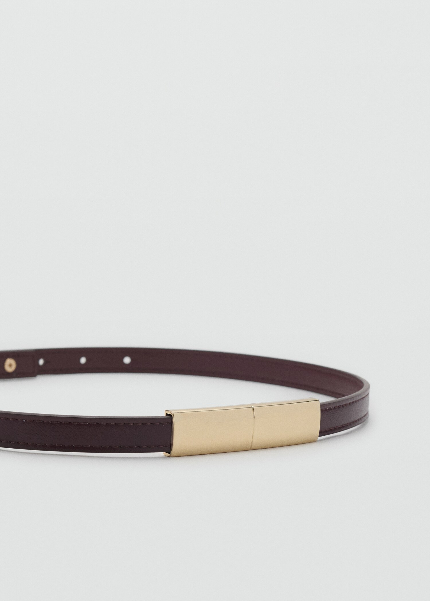 Thin belt with metal detail - Women | MANGO USA | Mango (US/MX/AU)