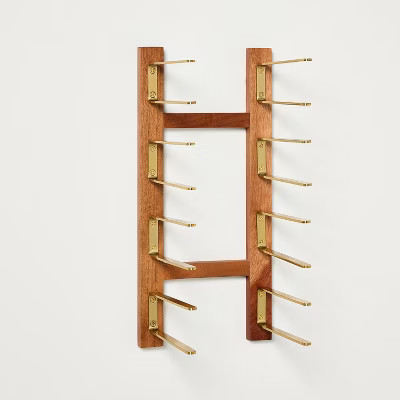 15" Wall Mounted Wood Book Rack - Hearth & Hand™ with Magnolia | Target