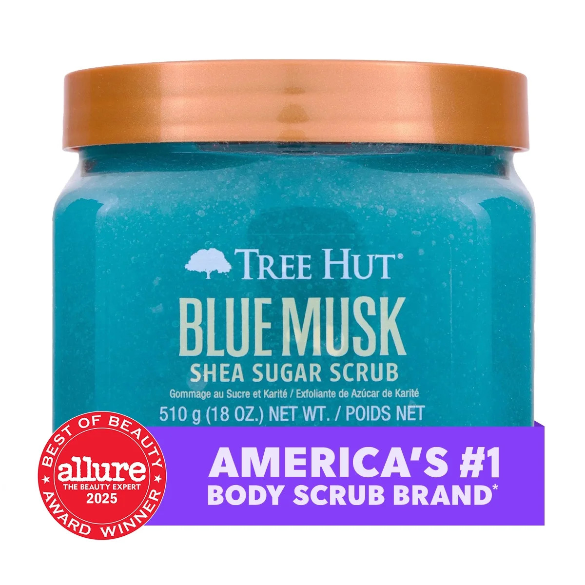 Tree Hut Blue Musk Shea Butter Sugar Body Scrub, 18 oz | Walmart (US)