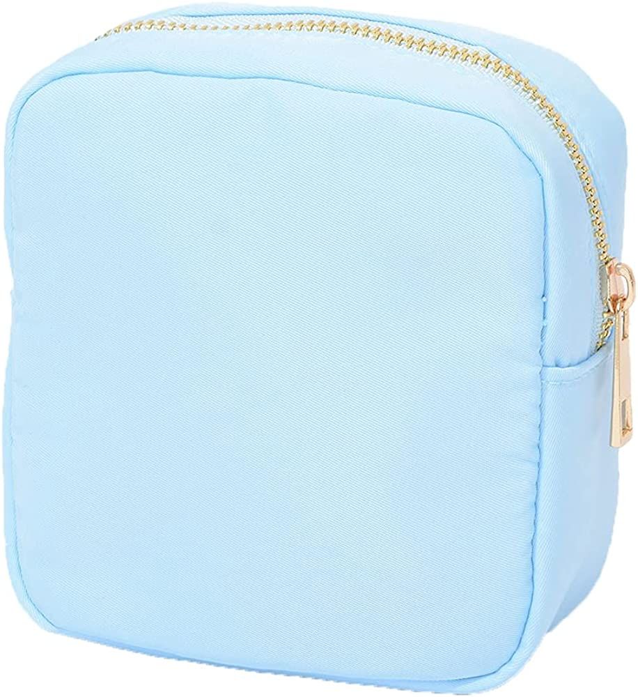 Kaymey Cosmetic Bag Makeup Pouch Bag Case, Nylon Travel Set cosmetic Pouch Unisex(Blue,XL) | Amazon (US)