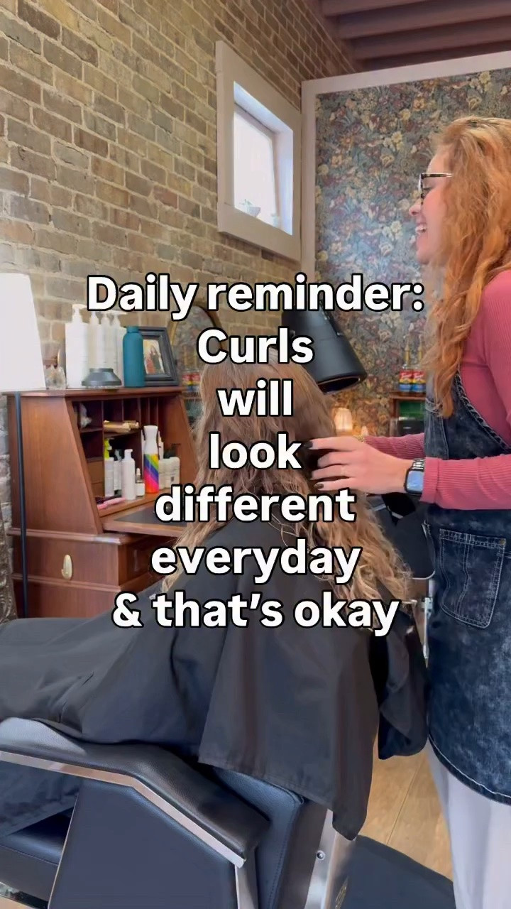 What if I told you curly hair isn’t supposed to look exactly the same every single day.

Strands will be grouped differently, product may be applied slightly more/less, and you likely don’t blow dry the same sections for the same amount of time in the exact same order.

The truth is, there is no way to successfully replicate the curly hair look you created yesterday, the day before, or the day before that. 

But want to know a secret?

Everything in life is like that. We’ll never be as young as we were 5 seconds ago, every day our clothes wear a little more, and no, you’ll never find that perfectly comfortable spot in bed again after using the bathroom.

The truth is, nothing in life will ever be the same as it was yesterday.

So instead of cursing curly hair for not being different than literally every single other thing in life…

Why not enjoy the differences you see each day?

And if you don’t love how it came out, there’s always tomorrow 🩷
.
.
.
#curlyhairreminders
#curlyhairroutine
#loveyourlocks
#curlyhair
#stylingyourcurlyhair
