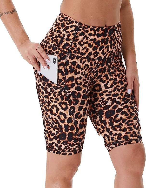 NexiEpoch Yoga Shorts for Women - High Waist Tummy Control Stretch Biker Shorts with Side Pockets... | Amazon (US)