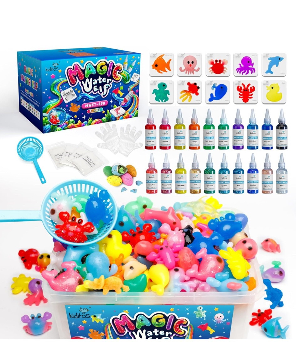 Kids Magic Water Squishy Animal Design Toy Kit