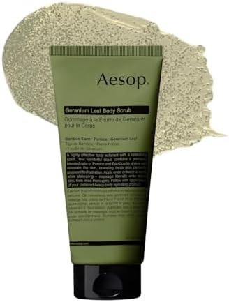 Aesop Geranium Leaf Exfoliating Body Scrub | Smooth, Soft, Hydrated Skin | 6.2 oz / 180mL | Amazon (US)