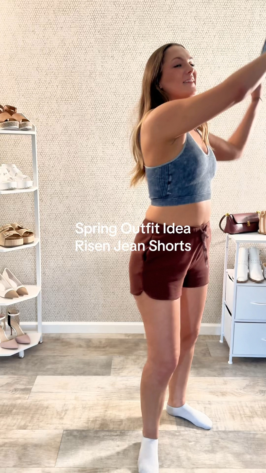 High sell-out risk! ☀️ Spring is here and summer's around the corner, so it's time to ditch the heavy jeans and welcome light, breezy looks! 

Outfit details - 5’6” 160lbs 
Bralette - S/M - Alexander Jane Boutique
Kimono - OS - Amazon
Dream Pairs Shoes - 8 - Same as shorts 
Risen Shorts - Lg - Willow Boutique (also tagging my go to on Amazon)

The Risen light wash distressed jean shorts are my current obsession – perfect for showing off some leg and staying cool on warm days.

Here's how I'm styling shorts for spring and summer:
* Graphic Tee & Sneakers: A timeless and effortless combo. Choose a fun graphic tee that reflects your personality and pair it with your favorite sneakers for a casual vibe.
* Bralette & Kimono: Elevate your look with the TikTok viral ribbed bralette & add a breezy kimono for a touch of bohemian flair. Perfect for brunch or drinks with friends.
* Crop Top & Denim Jacket: Feeling playful? Rock a cute crop top with your Risens and layer on a classic denim jacket. It's a cool and casual outfit that's perfect for summer nights.
What are your favorite ways to style denim shorts? Let me know in the comments!

P.s. You’re a delight 🥰

#risen #lightwashdenim #distresseddenim #shorts #springfashion #summerstyle #outfitinspiration #whattowear #casualchic #summervibes #shopmystyle #outfitidea #springoutfit #shortsoutfit #size10wearing #sandals #summeroutfit #bralettes 


#LTKfindsunder50 #LTKmidsize #LTKVideo