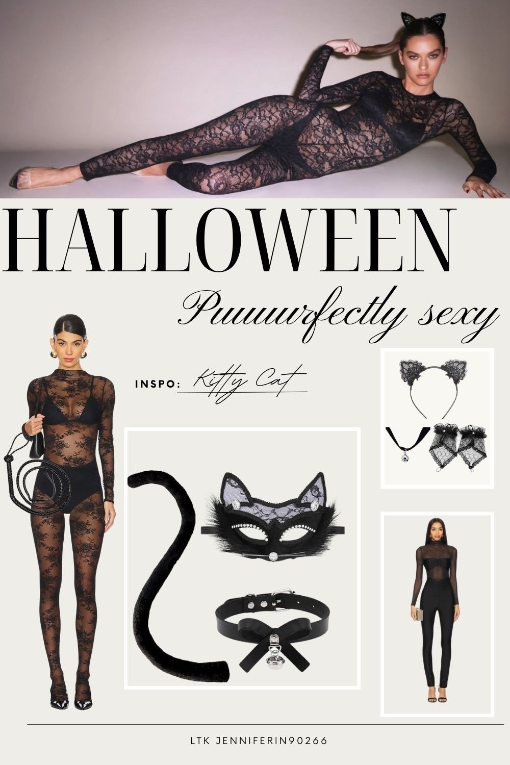 Last-minute cat’s out of the bag: all you need for a purr-fectly sexy Halloween is fierce black lace, a little mystery, and a lot of confidence. Ready to prowl in these chic finds? Shop the look and let your inner catwoman slay the night 🐈‍⬛

#LTKHalloween #LTKStyleTip