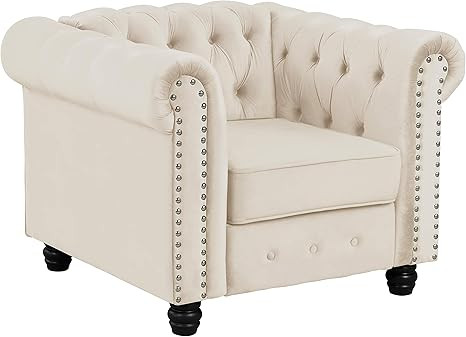 Morden Fort Couches for Living Room, Chair for Living Room Furniture Sets, Chair, Fabric, Velvet ... | Amazon (US)