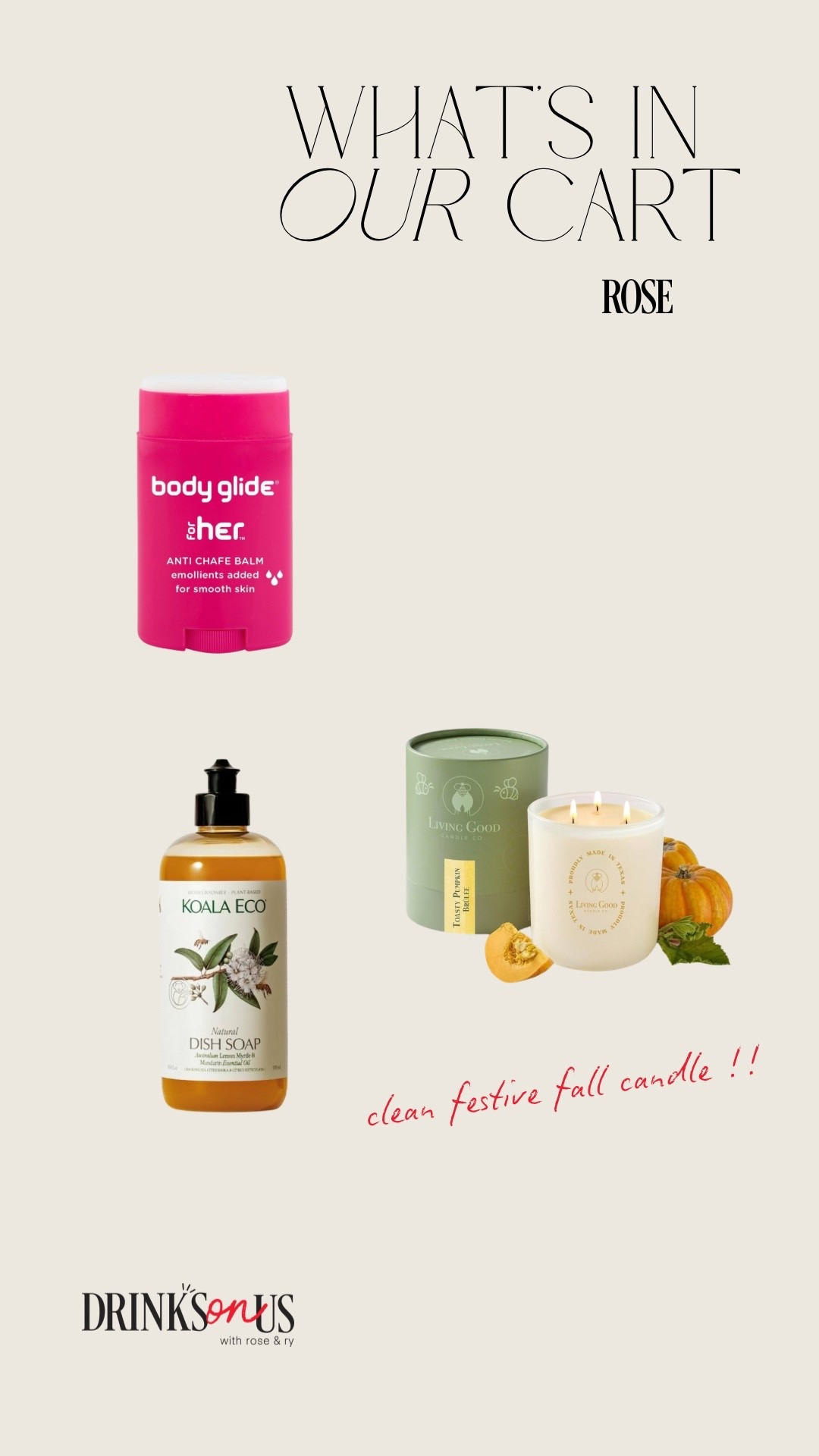 Products mentioned in S02: Episode 32 of Drinks On Us, “Whats In Your Cart?” segment!! 

#LTKSeasonal #LTKFallSale #LTKHome