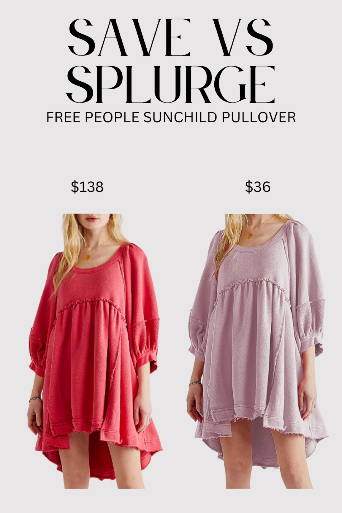 Save vs splurge / free people edition 
