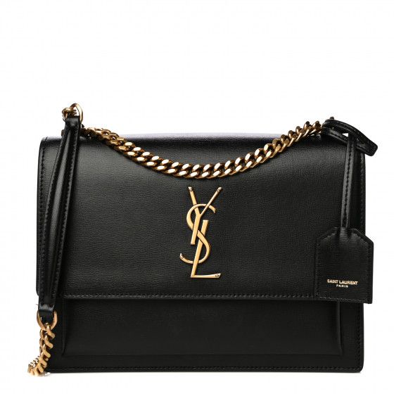 SAINT LAURENT

Calfskin Medium Monogram Sunset Black | Fashionphile