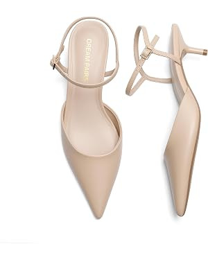 DREAM PAIRS Kitten Heels for Women Pointed Closed Toe Stiletto Pumps | Amazon (US)