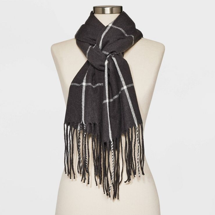 Women's Lightweight Plaid Blanket Scarf - A New Day™ | Target